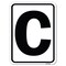 Signmission Sign with Letter C Heavy-Gauge Aluminum Rust Proof Parking Sign A-1824-22960 - alternate 1